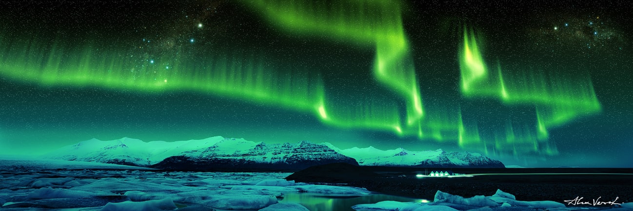 Nothern Lights, Aurora Borealis, Iceland photography, Alexander Vershinin, photo