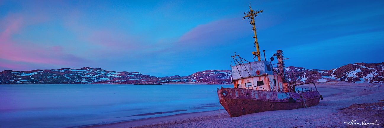 The Barents Sea coast, teriberka ships wreck, Alexander Vershinin photo