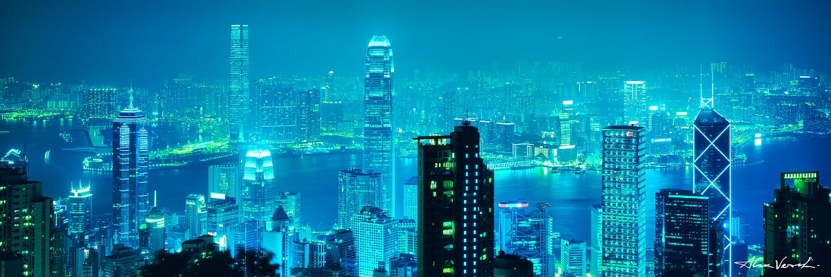 Cyberface, Alexander Vershinin, Victoria Peak Hong Kong Photography, Hong Kong skyscrapers photo, cityscape, megapolis, asia perl